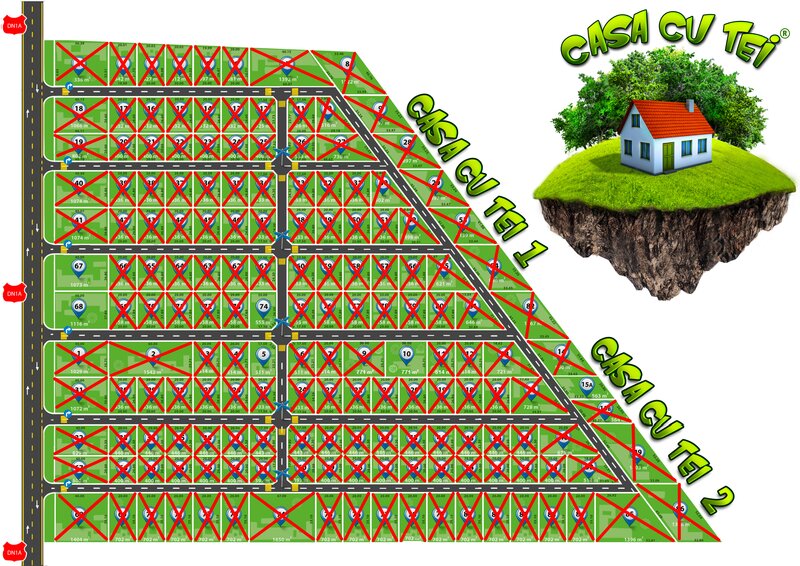 Casa cu Tei, teren in cartier locuit, casa la padure, acces DN1A.